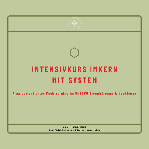 Intensivkurs Imkern mit System: 24.07. - 26.07. 2026